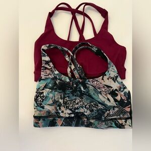 Lululemon energy bra set 4 Women's Printed and Solid Sports Bras